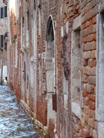 Old wall in Venice
