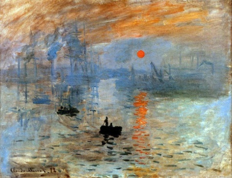  Impression,Soleil levant, Monet,1872