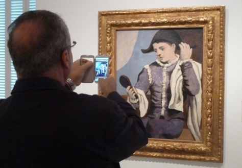 een vroege Picasso, dubbel gefotografeerd