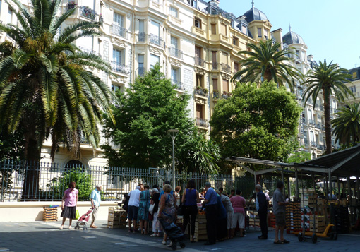 Rue Clement Roassal, Nice, met het gebouw waarin mijn atelier/appartement